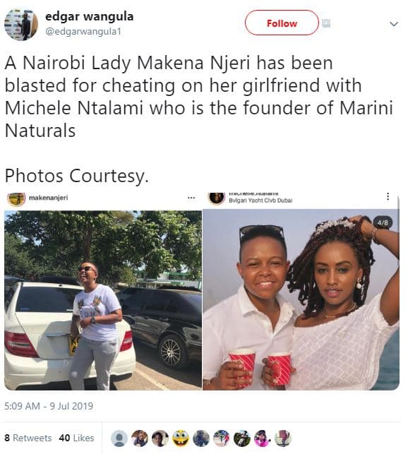 Edgar wangula edgarwangula1 follow nairobi lady makena njeri has been blasted fo