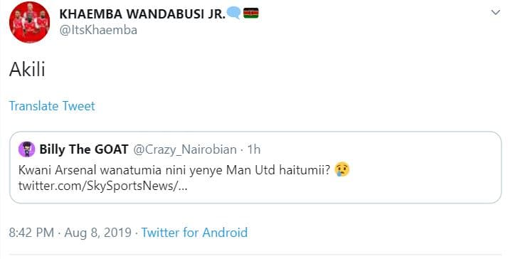 Khaemba wandabusi jr itskhaemba akili translate tweet billy the goat crazy_nairo