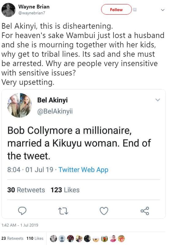 Wayne brian waynebrian7 follow bel akinyi this is disheartening for heaven's sak