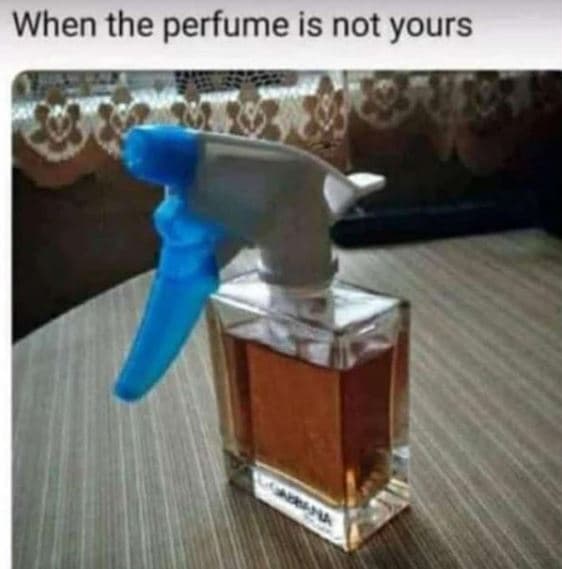 When the perfume is not yours
