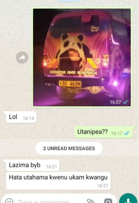 Uaer ama 0e7gom 16.07 lol 16.14 utanipea?? 16.17 2 unread messages lazima byb 16