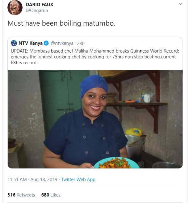 Dario faux ongaruh must have been boiling matumbo. ntv kenya ntvkenya 23h update