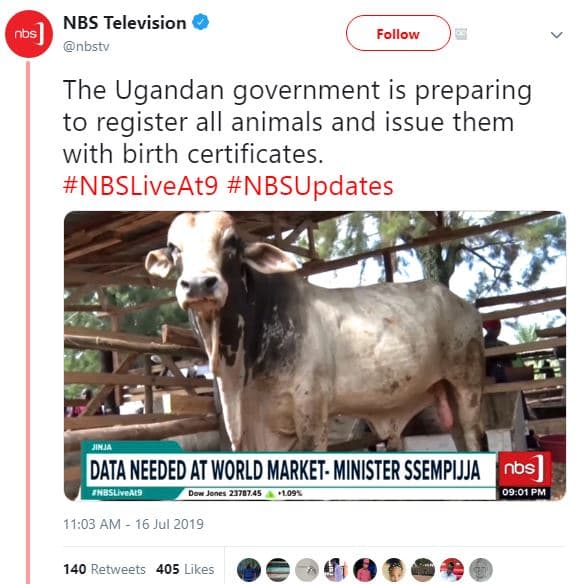 Nbs television nbs , nbstv follow the ugandan government is preparing to registe