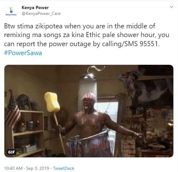 Kenya power kenyapower_care btw stima zikipotea when you are in the middle of re