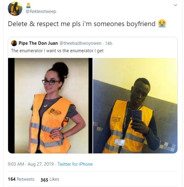 Reklesstweep delete respect me pls i'm someones boyfriend pipe the don juan thee