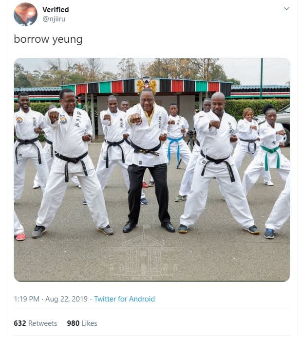 Verified njiru borrow yeung 1.19 pm . aug 22 twitter for android 632 retweets 98