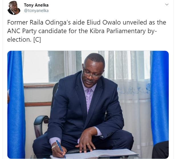 Tony anelka tonyanelka former raila odinga's aide eliud owalo unveiled as the an