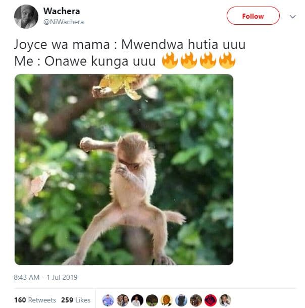 Wachera niwachera follow joyce wa mama mwendwa hutia uuu me onawe kunga uuu 8,43