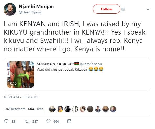 Njambi morgan dear_njams follow am kenyan and irish, was raised by my kikuyu gra