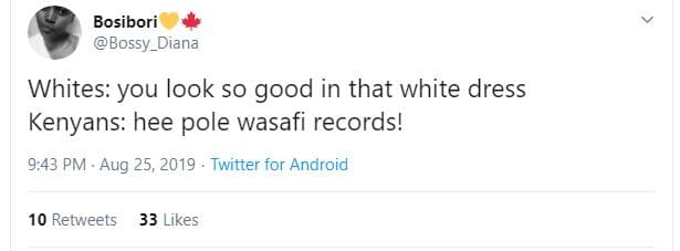 Bosibori bossy_diana whites you look so good in that white dress kenyans hee pol