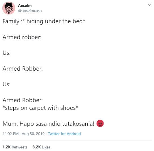 Anselm anselmcash family hiding under the bed armed robber us armed robber us ar