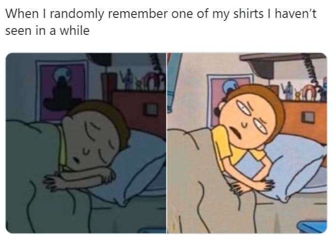 When randomly remember one of my shirts haven't seen in a while 01