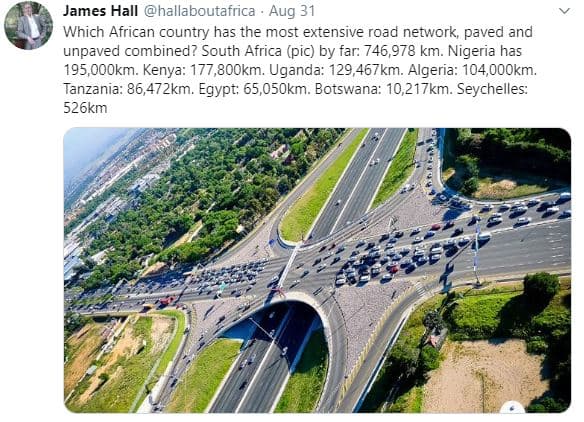 James hall hallaboutafrica aug 31 which african country has the most extensive r