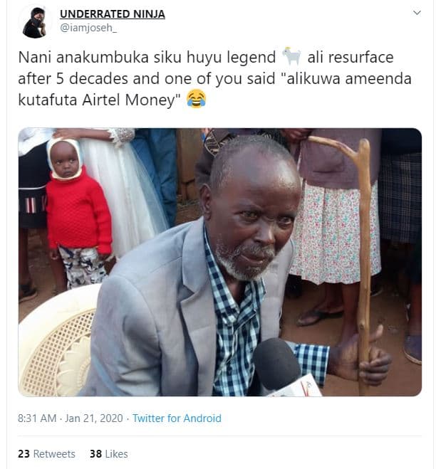 Underraied ninja iamjosen_ nani anakumbuka siku huyu legend ali resurface after