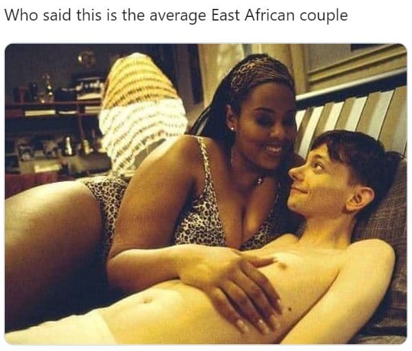 Who said this is the average east african couple