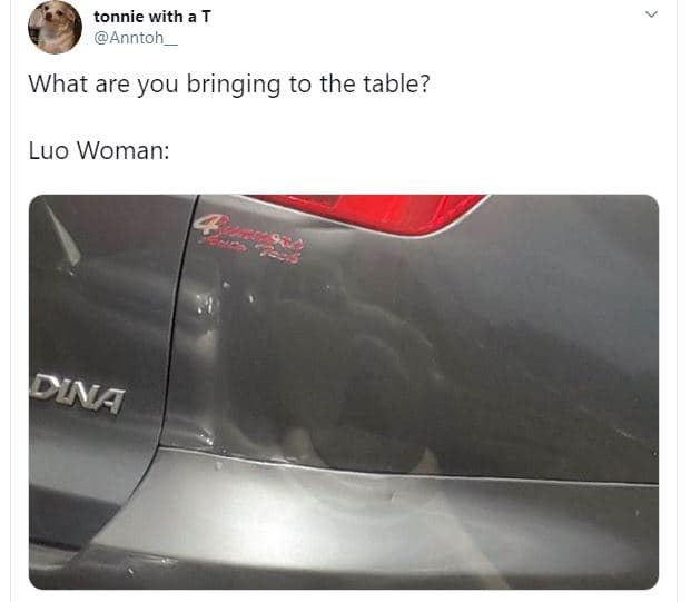 Tonnie with at anntoh what are you bringing to the table? luo woman pwa