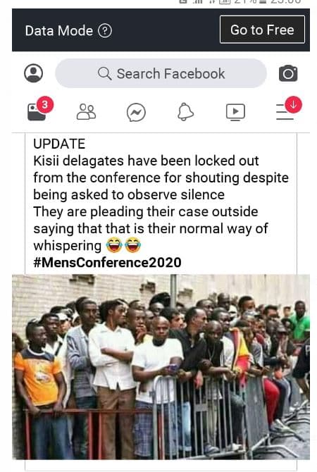 Data mode go to free search facebook update kisii delagates have been locked out