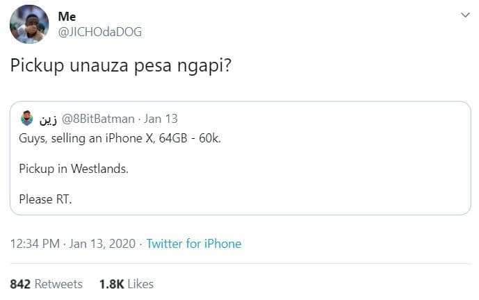 Me jichodadog pickup unauza pesa ngapi? wj 8bitbatman . jan 13 guys, selling an