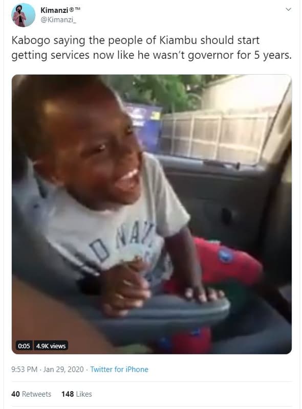 Kimanzi kimanzi _ kabogo saying the people of kiambu should start getting servic