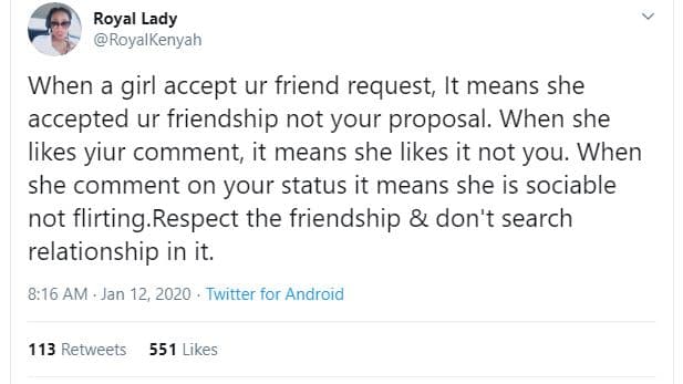 Royal lady royalkenyah when a girl accept ur friend request it means she accepte