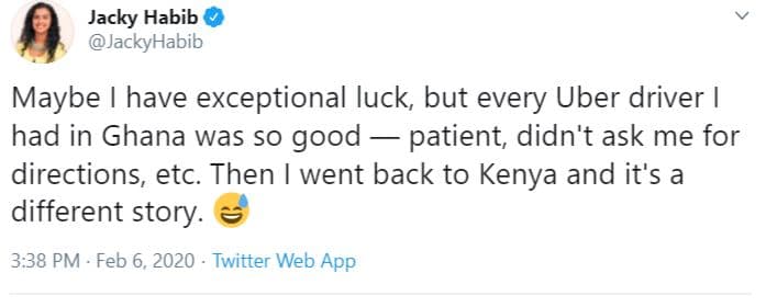 Jacky habib jackyhabib maybe have exceptional luck but every uber driver had in