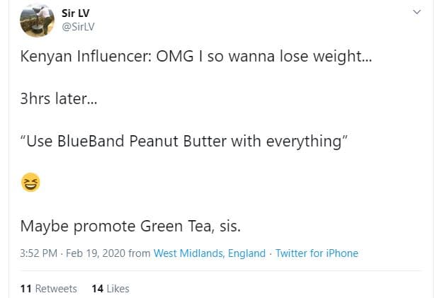 Sir lv sirlv kenyan influencer omg so wanna lose weight. 3hrs later_ use blueban