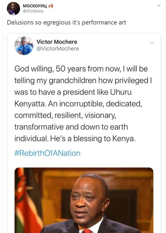 Mockoyvh ifortknox delusions s0 egregious its performance art victor mochere vic