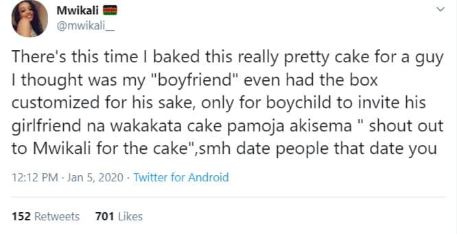 Mwikali mwikali _ there's this time baked this really pretty cake for a guy thou