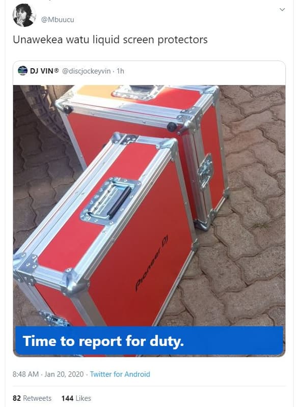 Mbuucu unawekea watu liquid screen protectors dj vin discjockeyvin time to repor