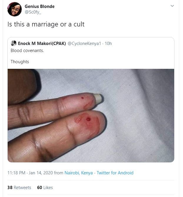 Genius blonde scofy _ is this a marriage or a cult enock m makoricpak cycloneken