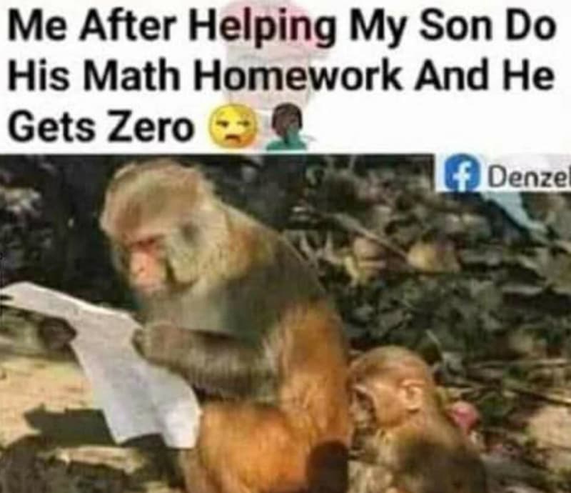 Me after helping my son do his math homework and he gets zero denze