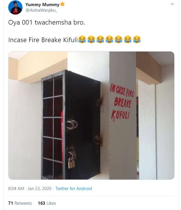 Yummy mummy aishawanjiku _ oya 001 twachemsha bro. incase fire breake kifuli ius