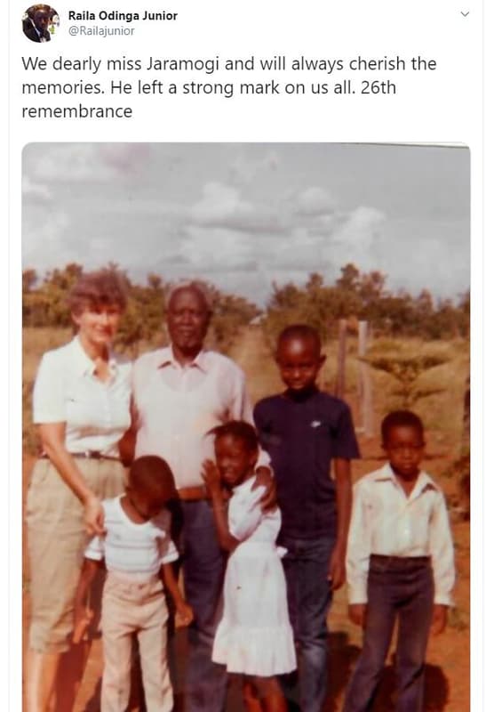 Raila odinga junior railajunior we dearly miss jaramogi and will always cherish