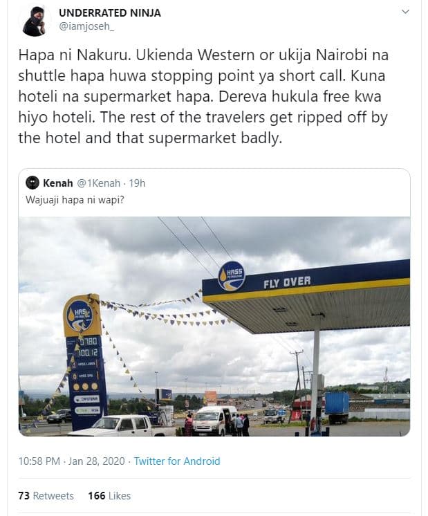 Underrated ninja iamjoseh_ hapa ni nakuru. ukienda western or ukija nairobi na s