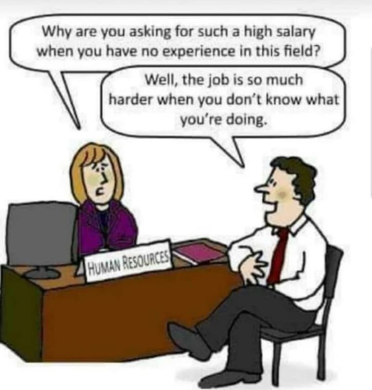 Why are you asking for such a high salary when vou have no experience in this fi