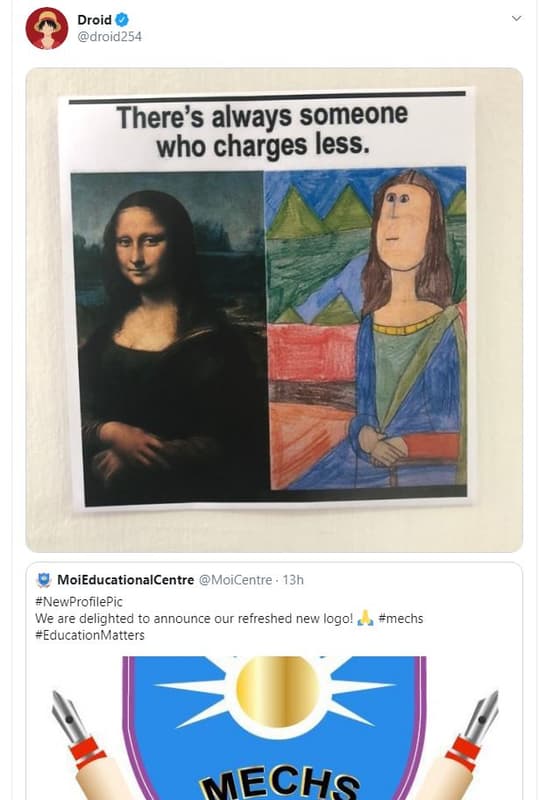 Droid droid254 theres always someone who charges less. moieducationalcentre moic