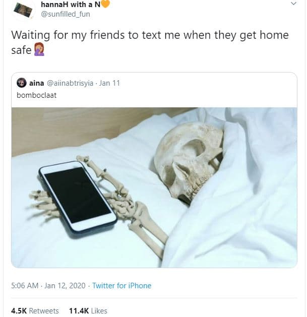 Hannah with sunfilled_fun waiting for my friends to text me when they get home s