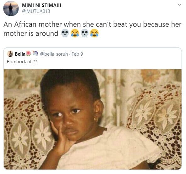 Mimi ni stima!!! mutuao13 an african mother when she can't beat you because her