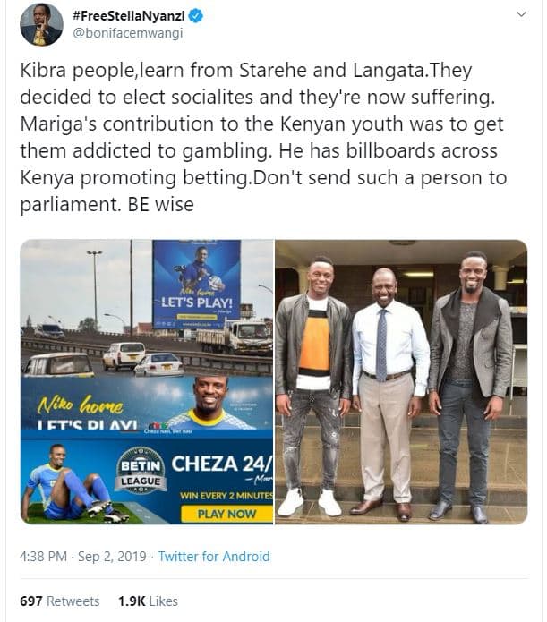 Freestellanyanzi bonifacemwangi kibra peoplelearn from starehe and langata. they