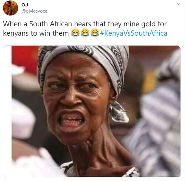 0j ojvicavoce when a south african hears that they mine gold for kenyans to win