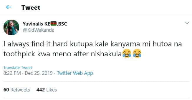 Tweet yuvinalis ke bsc kidwakanda always find it hard kutupa kale kanyama mi hut