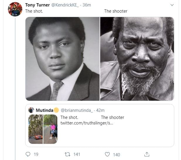 Tony turner kendrickke 36m the shot. the shooter mutinda brianmutinda 42m the sh