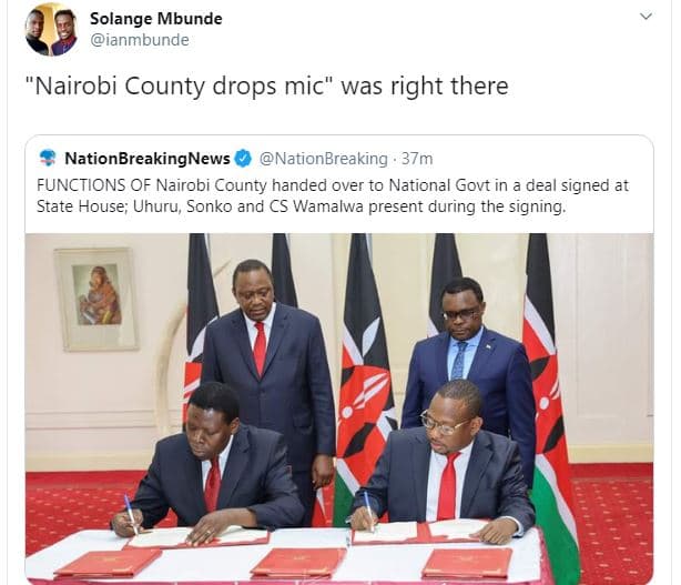 Solange mbunde ianmbunde nairobi county drops mic was right there nationbreaking
