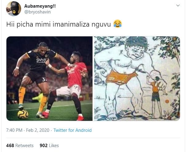 Aubameyang!! bryoshavin hii picha mimi imanimaliza nguvu 7,40 pm feb 2 twitter f
