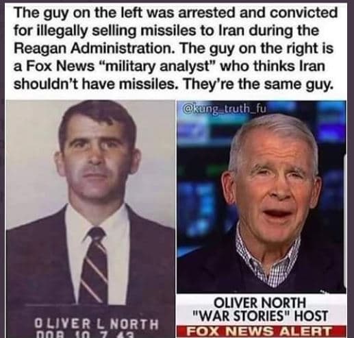 The guy on the left was arrested and convicted for illegally selling missiles to