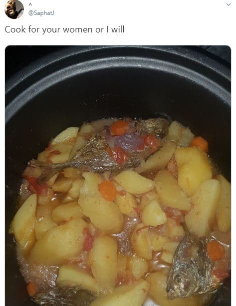 Saphat cook for your women or will