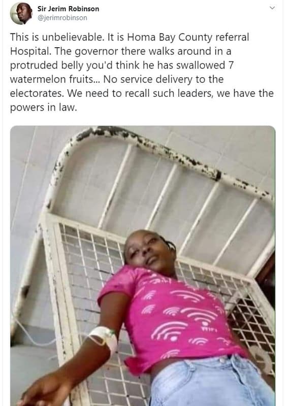 Sir jerim robinson jerimrobinson this is unbelievable. it is homa bay county ref