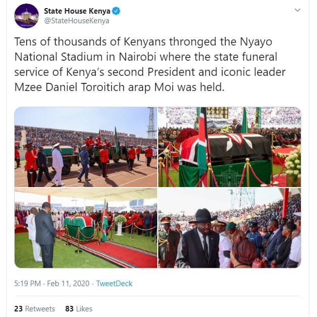 State house kenya statehousekenya tens of thousands of kenyans thronged the nyay