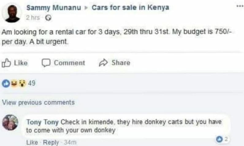 Sammy munanu cars for sale in kenya phrs am looking for a renial car for 3 days