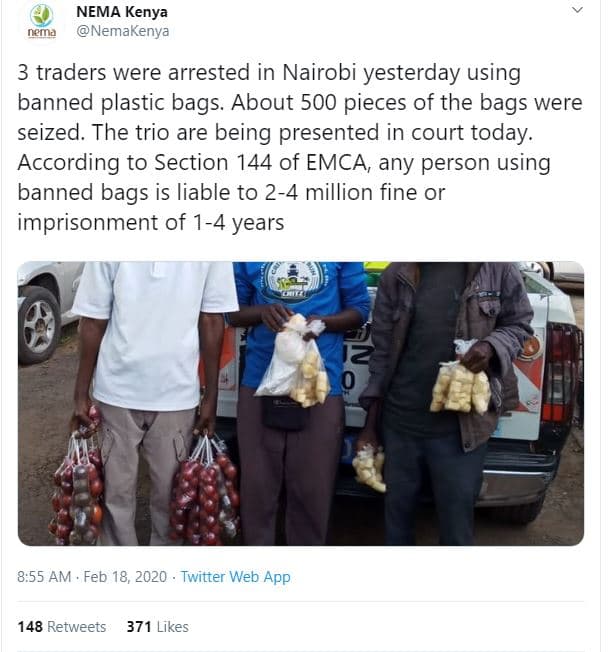Nema kenya nemakenya nein 3 traders were arrested in nairobi yesterday using ban